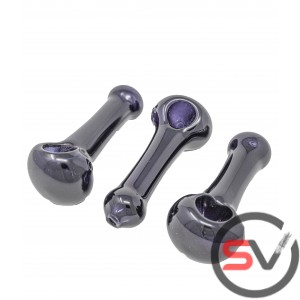 EBONY GLASS HAND PIPE 5inch 3CT/PK